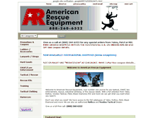 Tablet Screenshot of americanrescueequipment.com